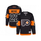 Men's Reebok Philadelphia Flyers #22 Dale Weise Authentic Black 2017 Stadium Series NHL Jersey