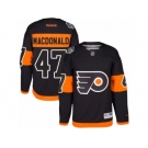 Men's Reebok Philadelphia Flyers #47 Andrew MacDonald Authentic Black 2017 Stadium Series NHL Jersey