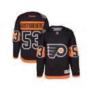 Men's Reebok Philadelphia Flyers #53 Shayne Gostisbehere Black 2017 Stadium Series Stitched NHL Jersey