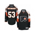 Men's Reebok Philadelphia Flyers #53 Shayne Gostisbehere Premier Black Third NHL Jersey