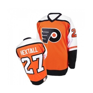 Mitchell and Ness Philadelphia Flyers #27 Ron Hextall Premier Orange Throwback NHL Jersey