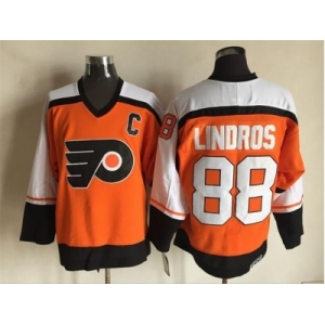 NHL Philadelphia Flyers #88 Eric Lindros Orange Throwback jerseys