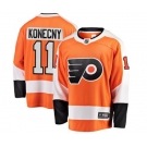 Philadelphia Flyers #11 Travis Konecny Fanatics Branded Orange Home Breakaway NHL Jersey