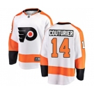 Philadelphia Flyers #14 Sean Couturier Fanatics Branded White Away Breakaway NHL Jersey