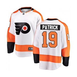 Philadelphia Flyers #19 Nolan Patrick Fanatics Branded White Away Breakaway NHL Jersey