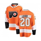 Philadelphia Flyers #20 Taylor Leier Fanatics Branded Orange Home Breakaway NHL Jersey