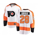 Philadelphia Flyers #28 Claude Giroux Fanatics Branded White Away Breakaway NHL Jersey