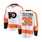 Philadelphia Flyers #36 Colin McDonald Fanatics Branded White Away Breakaway NHL Jersey