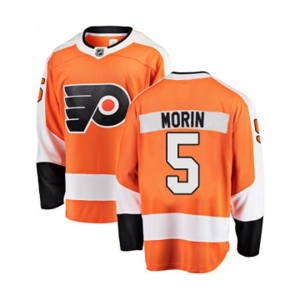 Philadelphia Flyers #5 Samuel Morin Fanatics Branded Orange Home Breakaway NHL Jersey