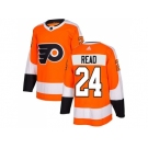 didas Philadelphia Flyers #24 Matt Read Orange Home Authentic Stitched NHL Jersey