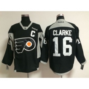 nhl jerseys philadelphia flyers #16 clarke black[patch C]