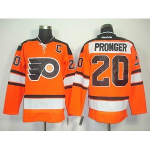 nhl jerseys philadelphia flyers #20 pronger orange[black number][2011 new]