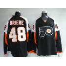 nhl jerseys philadelphia flyers #48 briere black