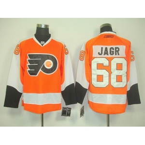 nhl jerseys philadelphia flyers #68 jagr orange