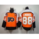 nhl jerseys philadelphia flyers #88 lindros orange[patch C][m&n]