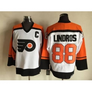nhl jerseys philadelphia flyers #88 lindros white[patch C][m&n]