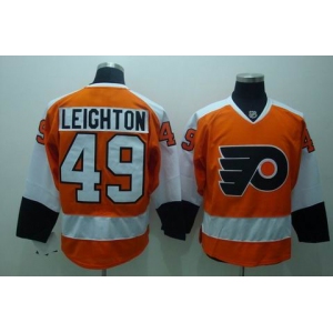 nhl philadelphia flyers #49 leighton orange