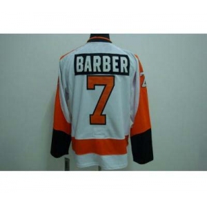 nhl philadelphia flyers #7 barber white [winter classic]