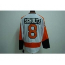 nhl philadelphia flyers #8 schultz white [winter classic]