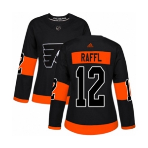 Women Adidas Philadelphia Flyers #12 Michael Raffl Authentic Black Alternate NHL Jersey