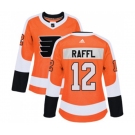 Women Adidas Philadelphia Flyers #12 Michael Raffl Premier Orange Home NHL Jersey