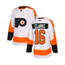Women Adidas Philadelphia Flyers #16 Bobby Clarke Authentic White Away NHL Jersey