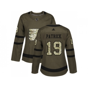 Women Adidas Philadelphia Flyers #19 Nolan Patrick Green Salute to Service Stitched NHL Jersey