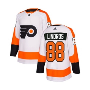 Women Adidas Philadelphia Flyers #88 Eric Lindros Authentic White Away NHL Jersey