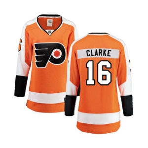 Women Philadelphia Flyers #16 Bobby Clarke Fanatics Branded Orange Home Breakaway NHL Jersey