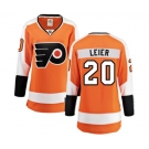 Women Philadelphia Flyers #20 Taylor Leier Fanatics Branded Orange Home Breakaway NHL Jersey