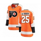 Women Philadelphia Flyers #25 James Van Riemsdyk Fanatics Branded Orange Home Breakaway NHL Jersey