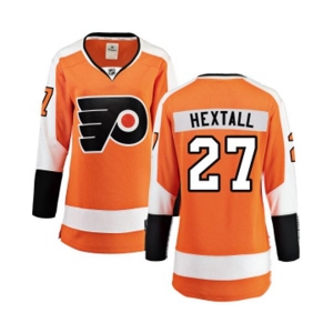 Women Philadelphia Flyers #27 Ron Hextall Fanatics Branded Orange Home Breakaway NHL Jersey