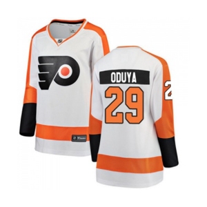 Women Philadelphia Flyers #29 Johnny Oduya Fanatics Branded White Away Breakaway NHL Jersey