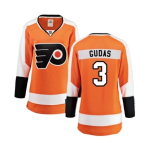 Women Philadelphia Flyers #3 Radko Gudas Fanatics Branded Orange Home Breakaway NHL Jersey