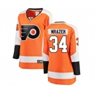 Women Philadelphia Flyers #34 Petr Mrazek Fanatics Branded Orange Home Breakaway NHL Jersey