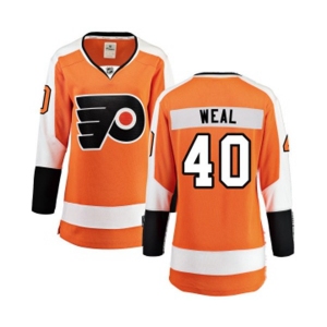 Women Philadelphia Flyers #40 Jordan Weal Fanatics Branded Orange Home Breakaway NHL Jersey