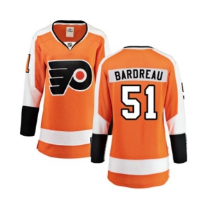 Women Philadelphia Flyers #51 Cole Bardreau Fanatics Branded Orange Home Breakaway NHL Jersey