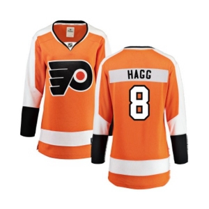 Women Philadelphia Flyers #8 Robert Hagg Fanatics Branded Orange Home Breakaway NHL Jersey