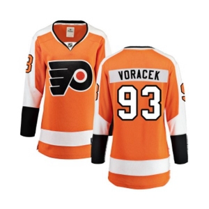 Women Philadelphia Flyers #93 Jakub Voracek Fanatics Branded Orange Home Breakaway NHL Jersey
