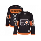 Women's Reebok Philadelphia Flyers #9 Ivan Provorov Authentic Black 2017 Stadium Series NHL Jersey