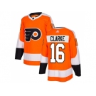 Youth Adidas Philadelphia Flyers #16 Bobby Clarke Orange Home Authentic Stitched NHL Jersey