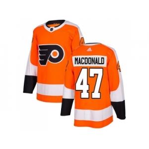 Youth Adidas Philadelphia Flyers #47 Andrew MacDonald Orange Home Authentic Stitched NHL Jersey
