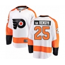 Youth Philadelphia Flyers #25 James Van Riemsdyk Fanatics Branded White Away Breakaway NHL Jersey