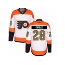 Youth Reebok Philadelphia Flyers #28 Claude Giroux Premier White 3rd NHL Jersey