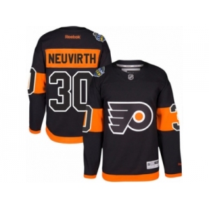 Youth Reebok Philadelphia Flyers #30 Michal Neuvirth Authentic Black 2017 Stadium Series NHL Jersey