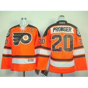 youth nhl jerseys philadelphia flyers #20 pronger orange[black number]