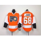 youth nhl jerseys philadelphia flyers #68 jagr orange[white number]