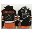 Philadelphia Flyers #53 Shayne Gostisbehere Black Name & Number Pullover NHL Hoodie