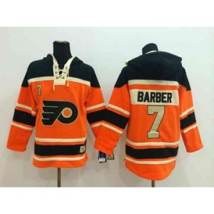 nhl jerseys philadelphia flyers #7 barber orange-black[pullover hooded sweatshirt]