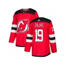 Adidas New Jersey Devils #19 Travis Zajac Red Home Authentic Stitched NHL Jersey